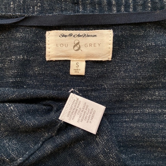 Lou & Grey navy space dye split side cardigan *shop@iamwarrior - Picture 7 of 8